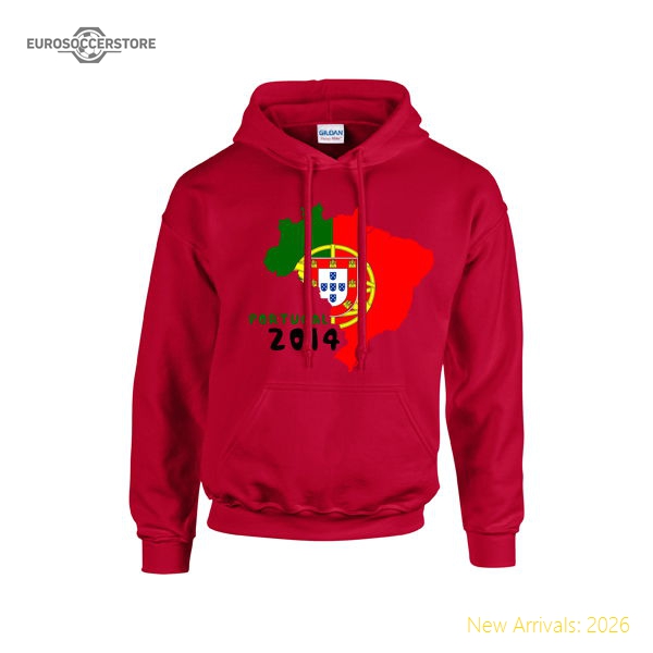 Portugal 2014 Country Flag Hoody (red)-Vantage Point Soccer