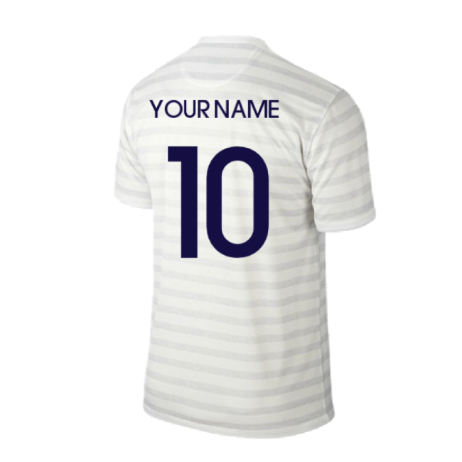 France 2014-15 Away Shirt ((Excellent) M) (Your Name)-Vantage Point Soccer