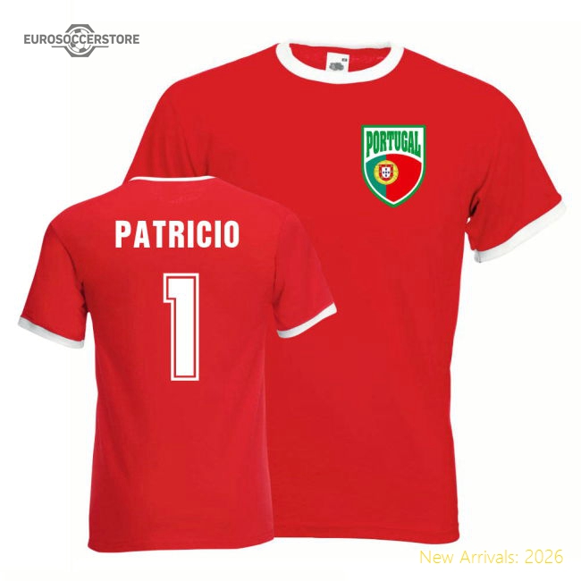 Rui Patricio Portugal Ringer Tee (red)-Vantage Point Soccer