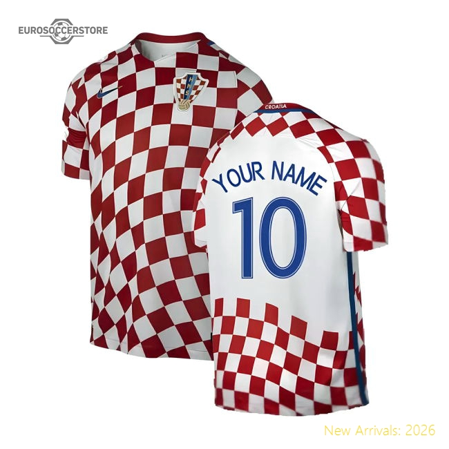 Croatia 2016-17 Home Shirt ((Very Good) XXL) (Your Name)-Vantage Point Soccer