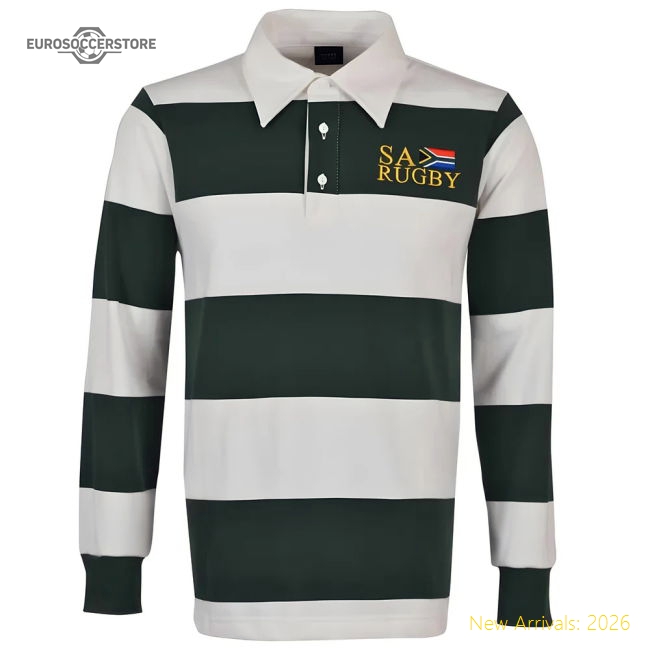 South Africa Hooped Rugby Shirt-Football Shirts Shop