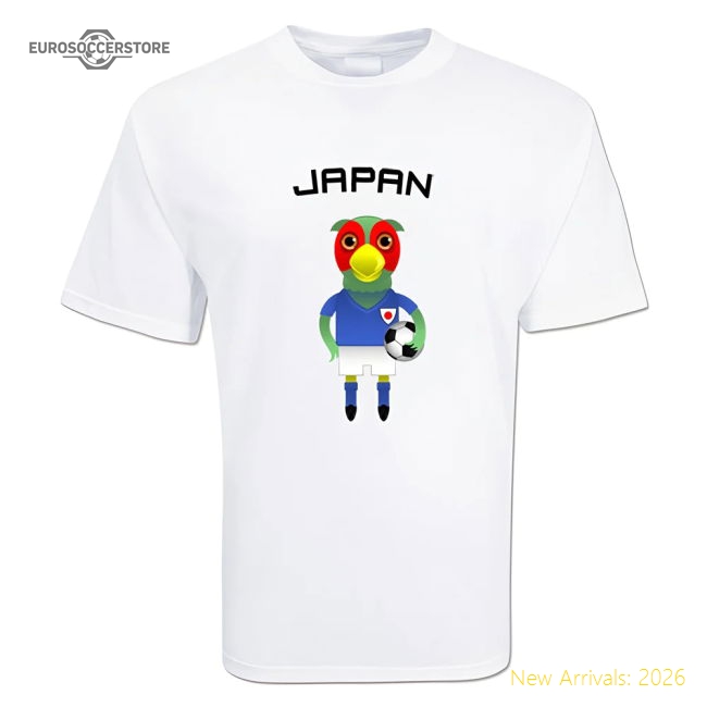 Japan Mascot Soccer T-shirt-Vantage Point Soccer