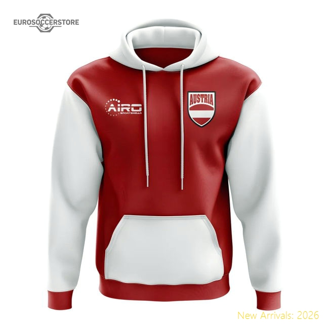 Austria Concept Country Football Hoody (Red)-Vantage Point Soccer