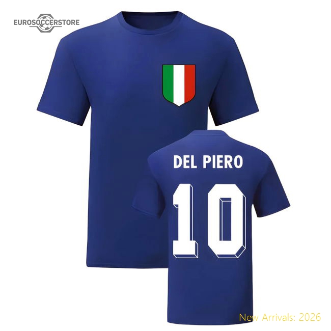 Alessandro Del Piero Italy National Hero Tee\'s (Blue)-Vantage Point Soccer