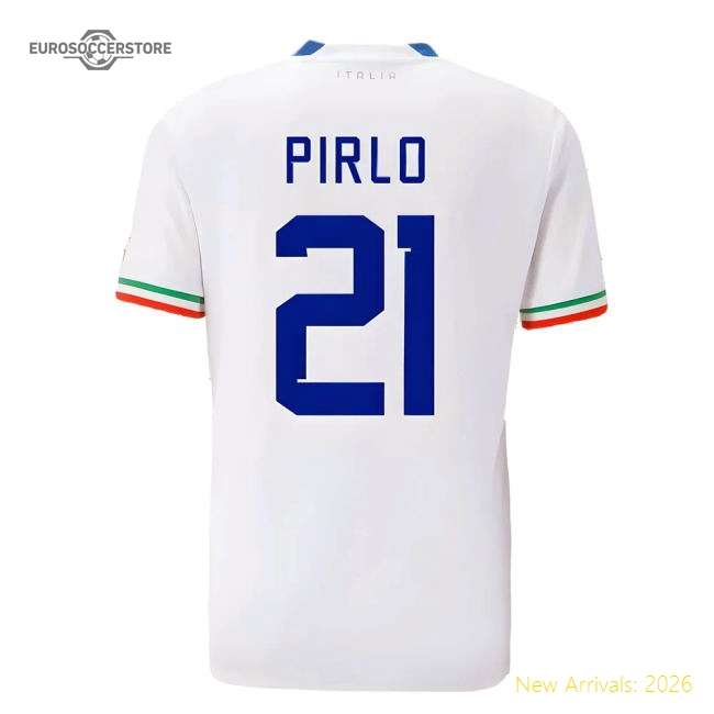 2022-2023 Italy Away Shirt (PIRLO 21)-Vantage Point Soccer