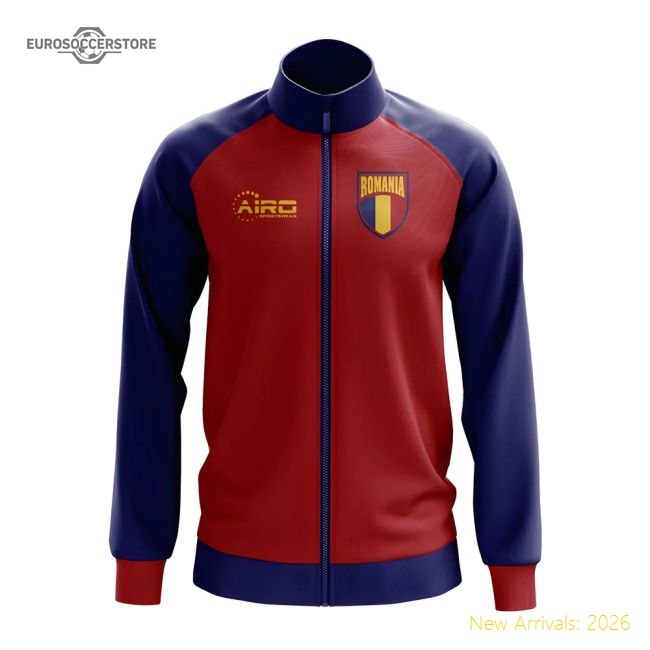 Romania Concept Football Track Jacket (Red) - Kids-Vantage Point Soccer