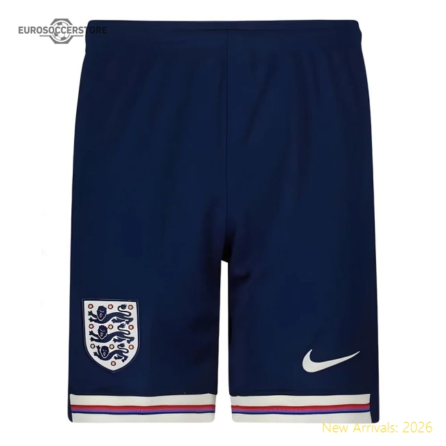 2024-2025 England Home Shorts (Navy) - Kids-Vantage Point Soccer