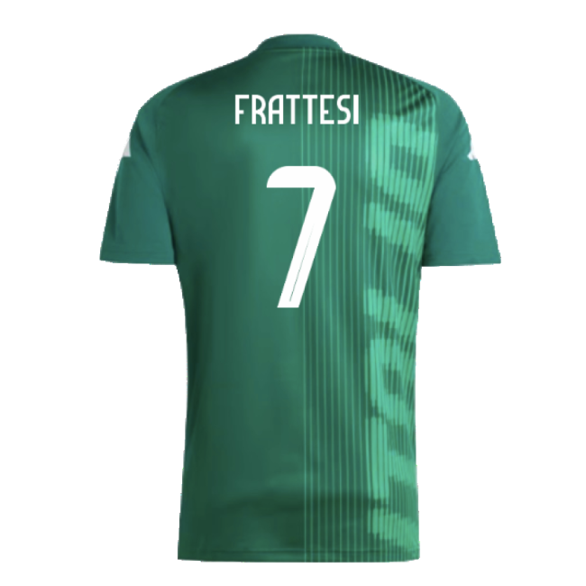 2024-2025 Italy Pre-Match Shirt (Green) (FRATTESI 7)-Vantage Point Soccer