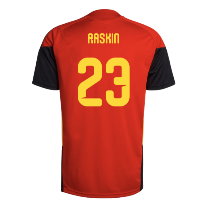 2026-2027 Belgium Training Jersey (Red) (Raskin 23)-Vantage Point Soccer
