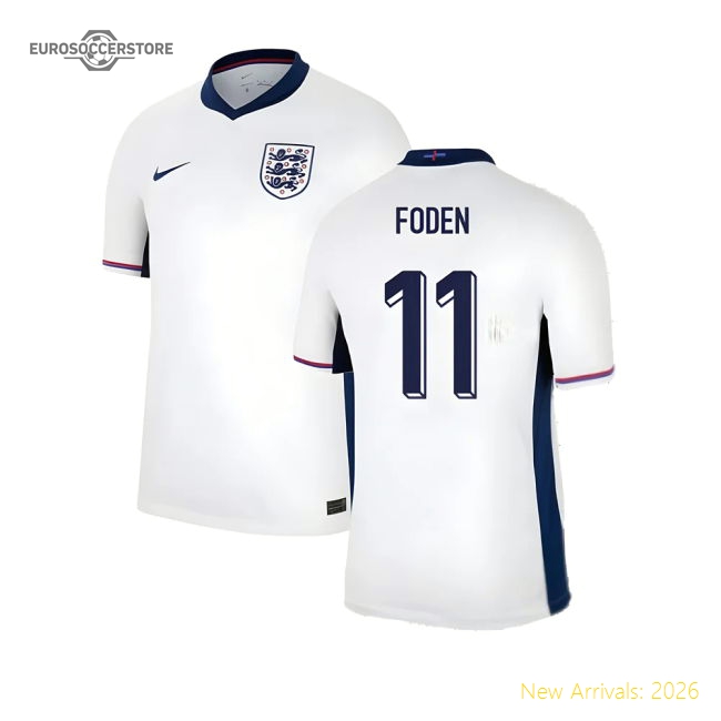 2024-2025 England Home Shirt (Foden 11)-Football Shirts Shop