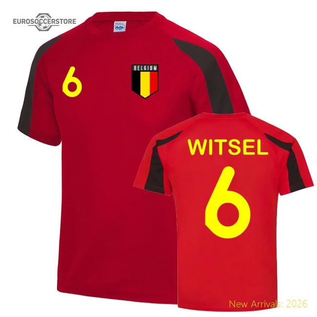 Axel Witsel Belgium Sports Training Jersey (Red-Black)-Vantage Point Soccer
