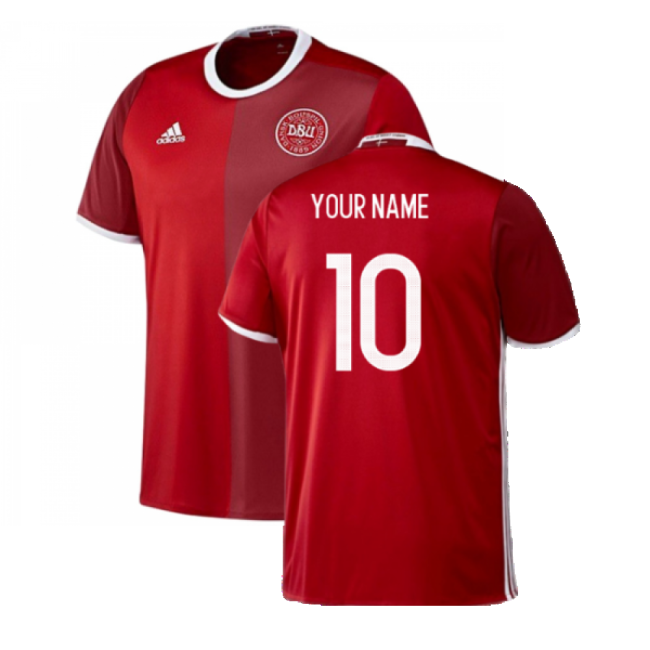 Denmark 2016-17 Home Shirt ((Excellent) 3XL) (Your Name)-Vantage Point Soccer