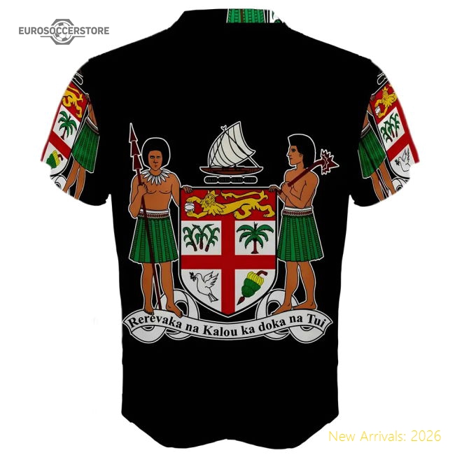 Fiji Coat of Arms Sublimated Sports Jersey-Vantage Point Soccer