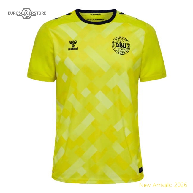 2024-2025 Denmark Home Goalkeeper Shirt (Yellow)-Vantage Point Soccer