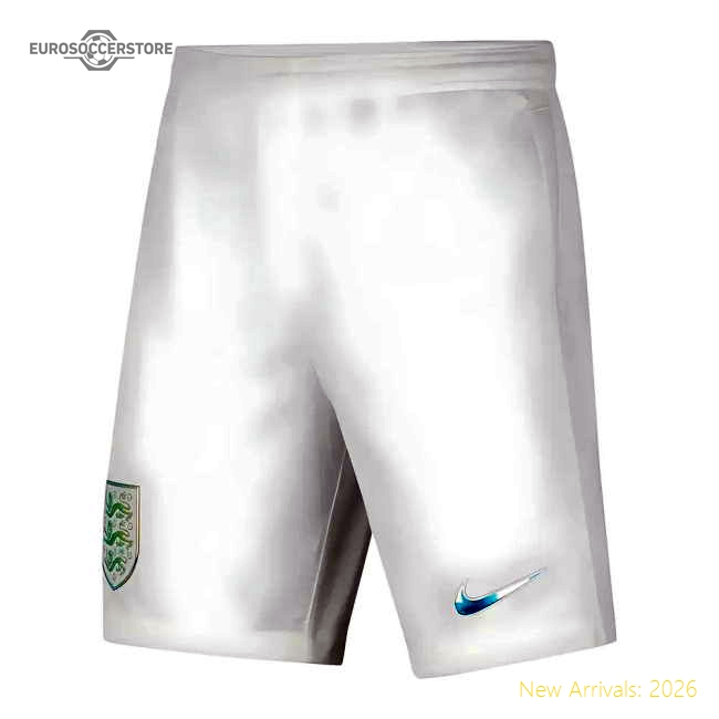 2022 England Home Shorts (White) - Kids-Vantage Point Soccer