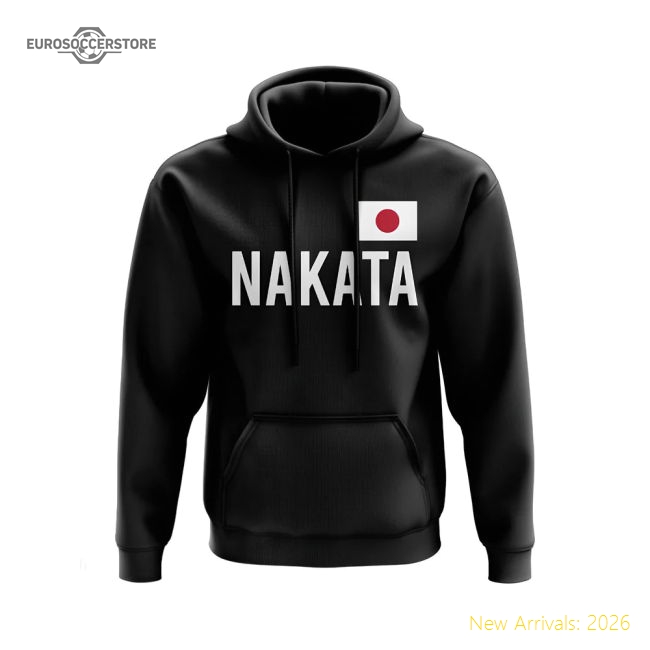 Hidetoshi Nakata Japan Name Hoody (Black)-Vantage Point Soccer