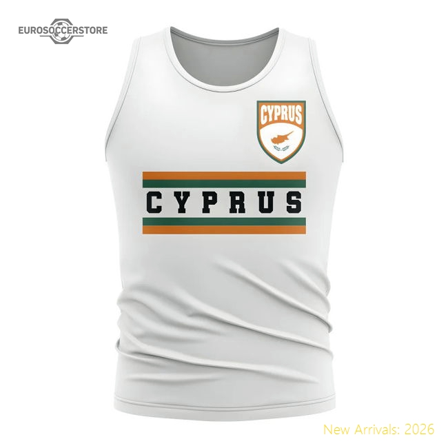Cyprus Core Football Country Sleeveless Tee (White)-Vantage Point Soccer