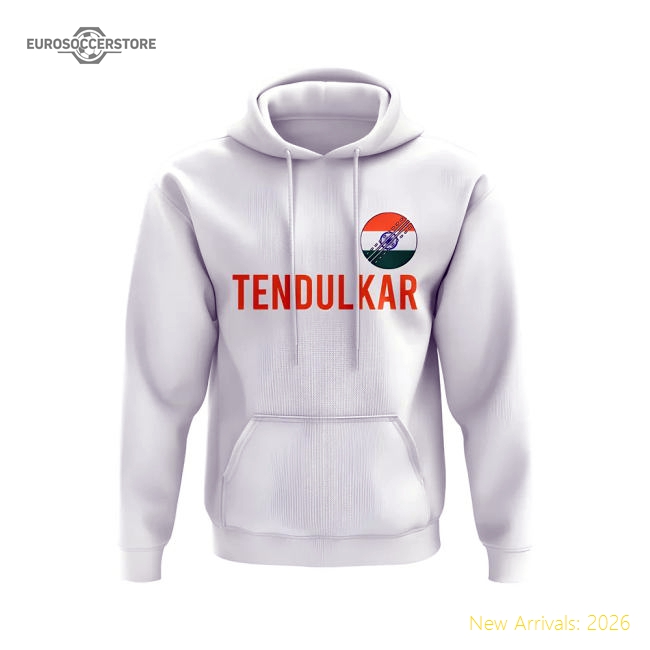 Sachin Tendulkar India Name Hoody (White)-Vantage Point Soccer