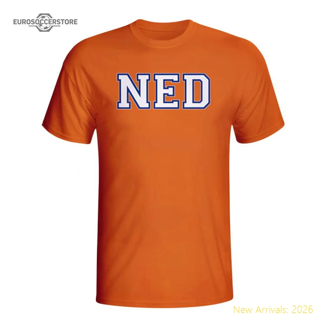 Holland Country Iso T-shirt (orange)-Football Jersey Hub