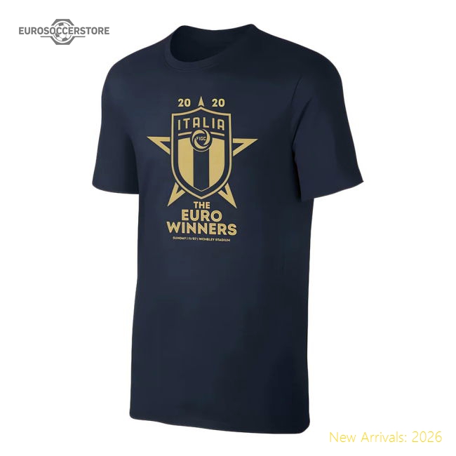 Italy WINNERS Euro 2020 - Dark Blue-Vantage Point Soccer
