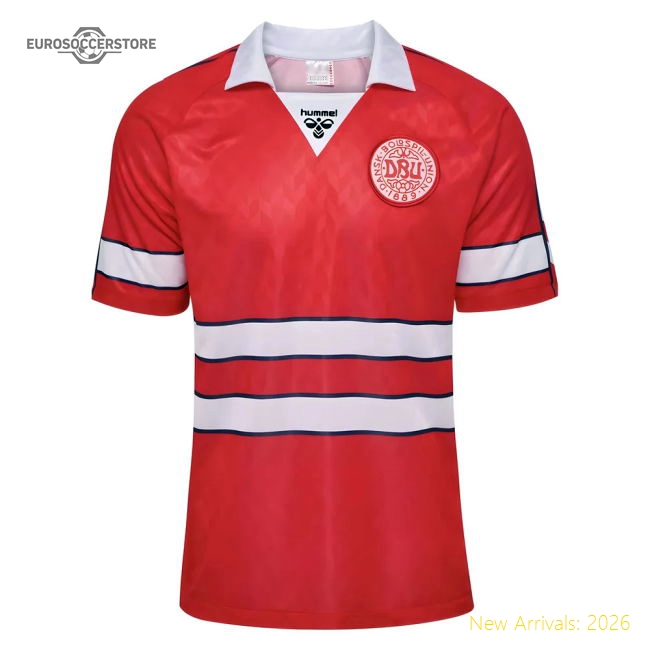 1988 Denmark Home Retro Shirt-Vantage Point Soccer