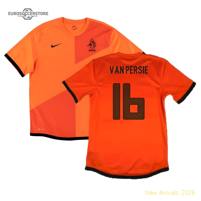 Holland 2012-13 Home Shirt ((Very Good) S) (Van Persie 16)-Football Jersey Hub