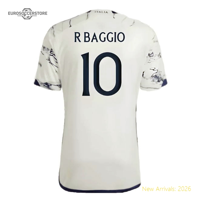 2023-2024 Italy Away Shirt (R BAGGIO 10)-Vantage Point Soccer