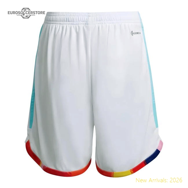 2022-2023 Belgium Away Shorts (White)-Vantage Point Soccer