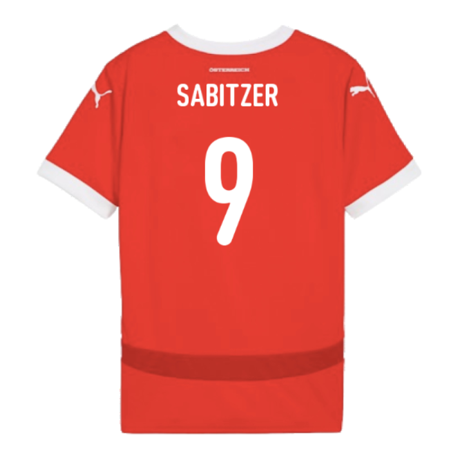 2024-2025 Austria Home Shirt (Kids) (Sabitzer 9)-Vantage Point Soccer