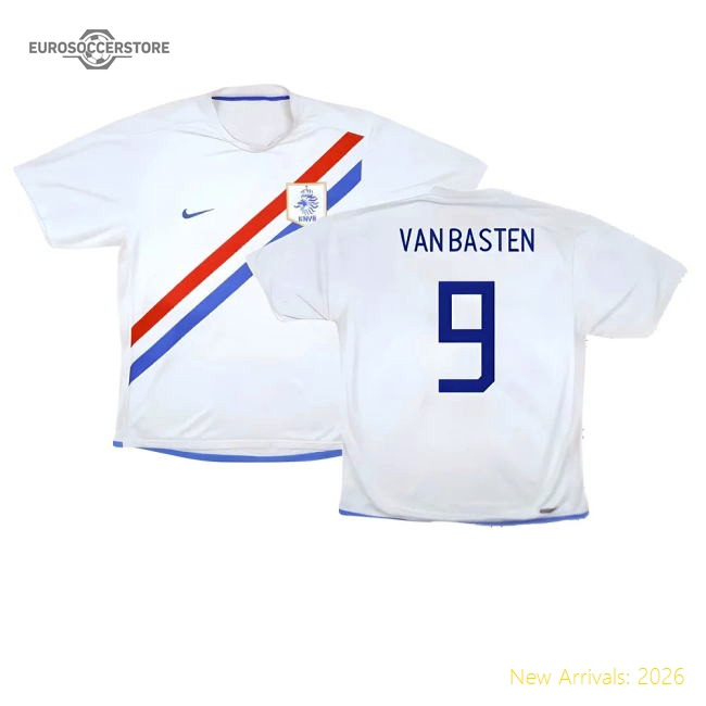 Holland 2006-08 Away Shirt ((Very Good) S) (Van Basten 9)-Football Jersey Hub