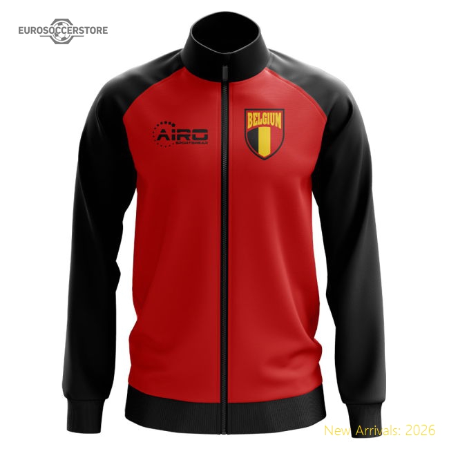 Belgium Concept Football Track Jacket (Red) - Kids-Vantage Point Soccer