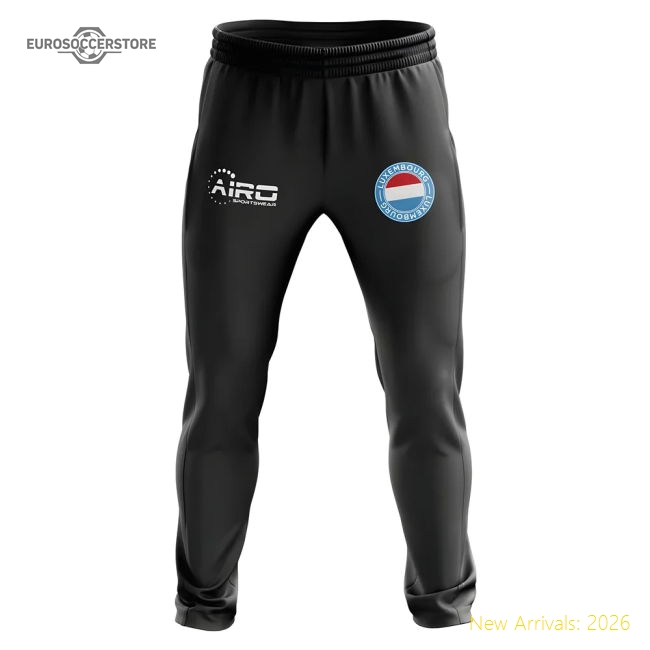 Luxembourg Concept Football Training Pants (Black)-Football Shirts Shop