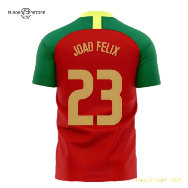 Portugal 2025-2026 Home Concept Football Kit (Airo) (Joao Felix 23)-Vantage Point Soccer