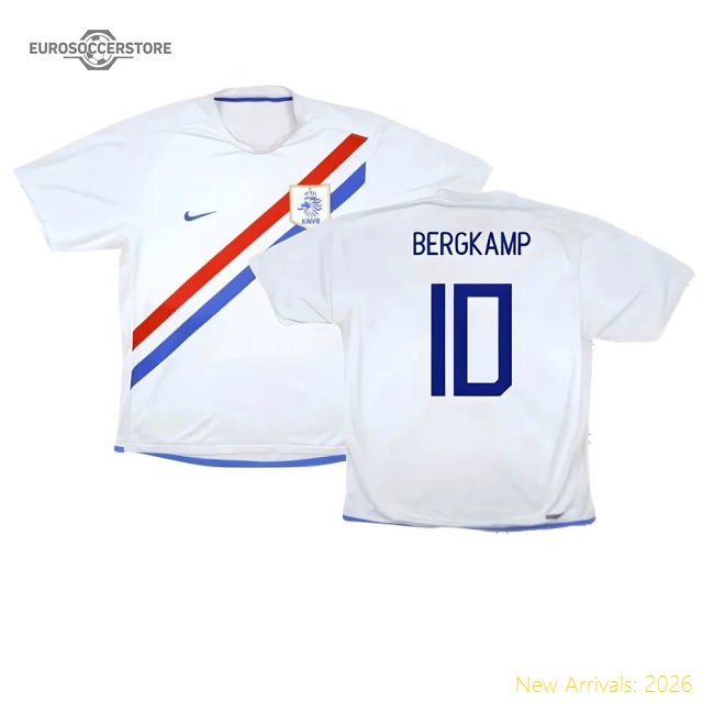 Holland 2006-08 Away Shirt ((Very Good) S) (Bergkamp 10)-Football Jersey Hub