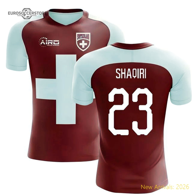 2025-2026 Switzerland Flag Concept Football Shirt (Shaqiri 23)-PitchVibe Kits