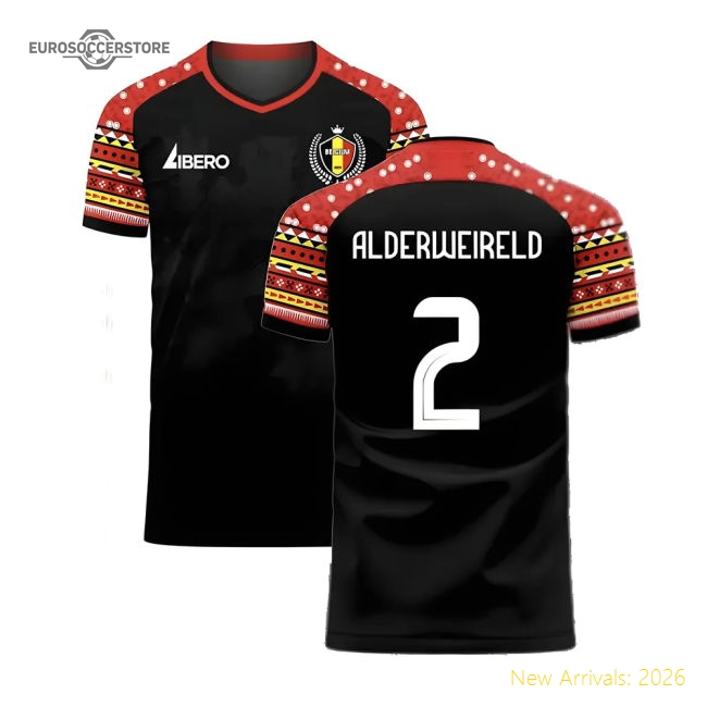 Belgium 2024-2025 Away Concept Football Kit (Libero) (7-8y) (BNWT) (Alderweireld 2)-Vantage Point Soccer