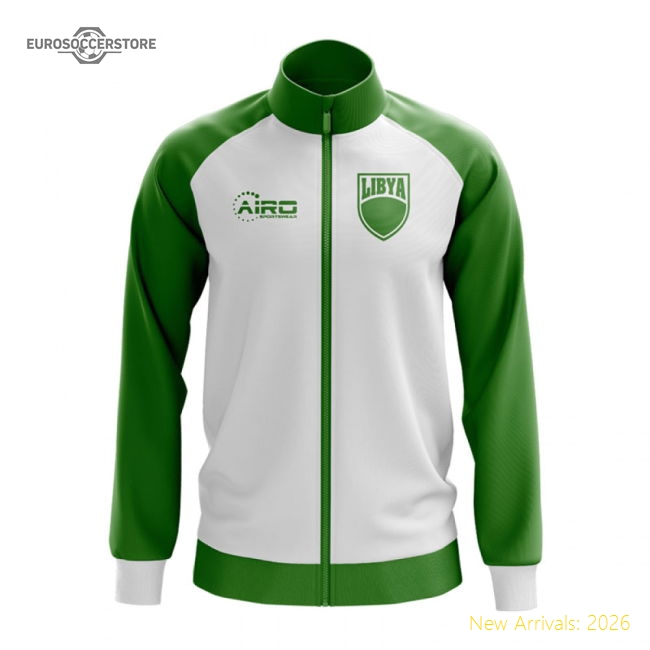 Libya Concept Football Track Jacket (White)-Vantage Point Soccer