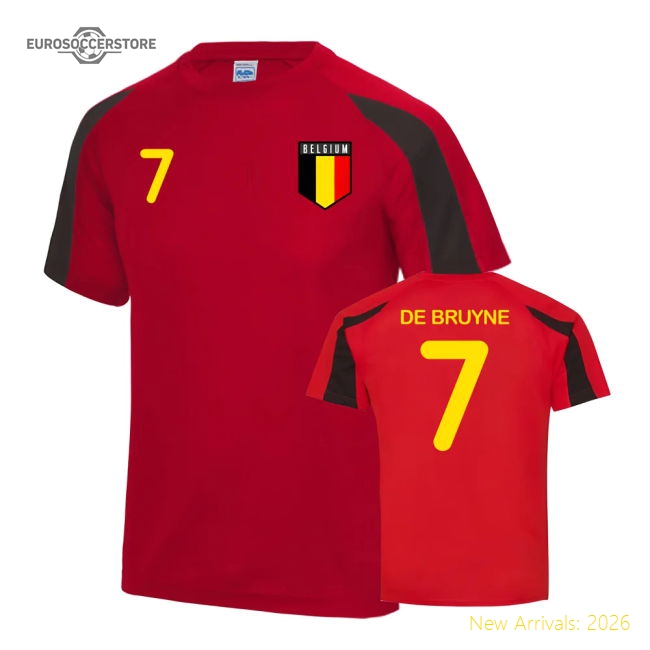 Belgium Sports Training Jersey (De Bruyne 7)-Vantage Point Soccer
