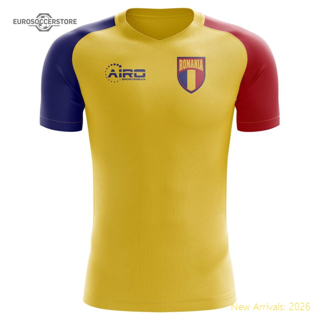 2025-2026 Romania Home Concept Football Shirt - Baby-Vantage Point Soccer