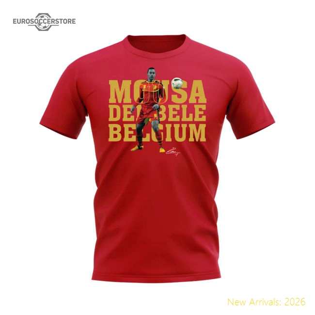 Mousa Dembele Belgium Player Tee (Red)-Vantage Point Soccer