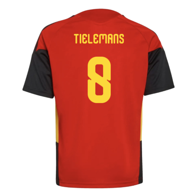 2026-2027 Belgium Training Jersey (Red) - Kids (Tielemans 8)-Vantage Point Soccer