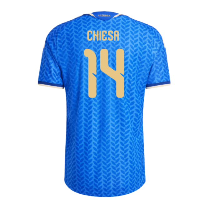 2026-2027 Italy Authentic Home Shirt (Chiesa 14)-Vantage Point Soccer
