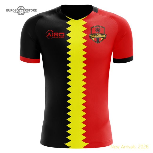 2025-2026 Belgium Flag Concept Football Shirt-Vantage Point Soccer