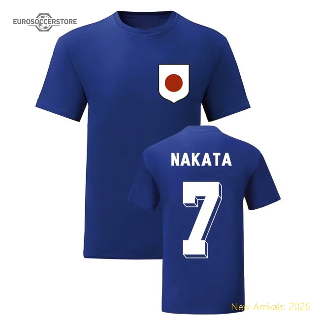 Hidetoshi Nakata Japan National Hero Tee (Blue)-Vantage Point Soccer