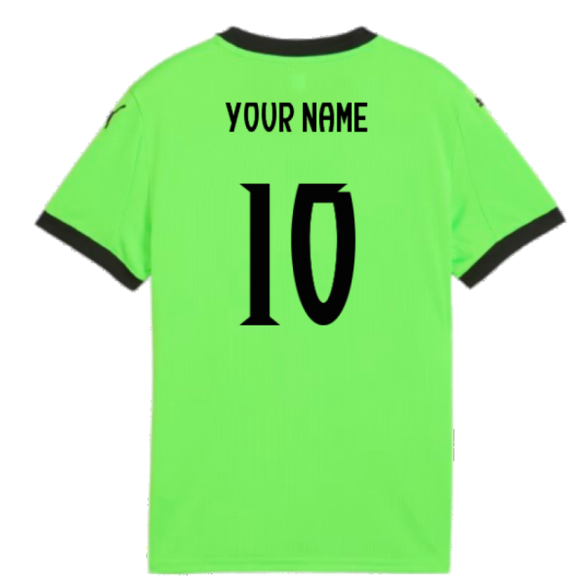 2025-2026 Portugal Home Goalkeeper Shirt (Green) - Kids (Your Name)-Vantage Point Soccer