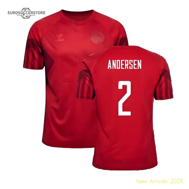 2022-2023 Denmark Home Jersey (Andersen 2)-Vantage Point Soccer