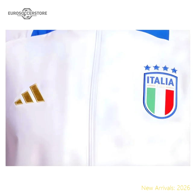 2024-2025 Italy Presentation Jacket (White)-Vantage Point Soccer