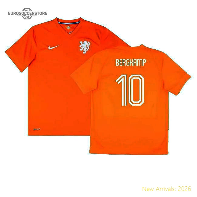 Holland 2014-15 Home Shirt (Good) (Bergkamp 10)-Football Jersey Hub