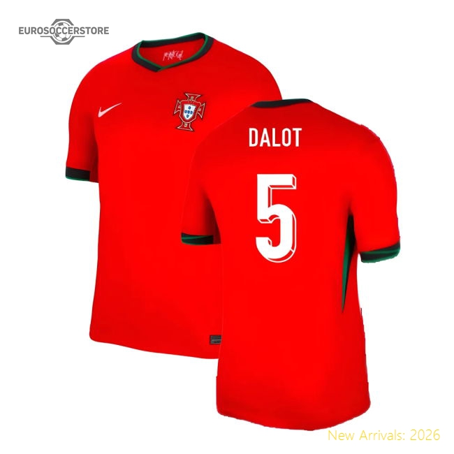 2024-2025 Portugal Home Shirt (Dalot 5)-Vantage Point Soccer