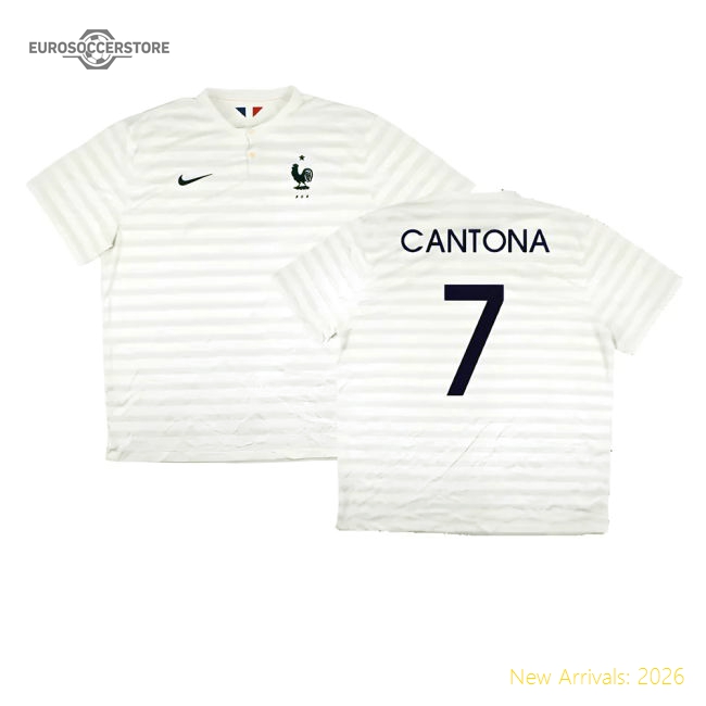 France 2014-15 Away Shirt ((Very Good) XXL) (Cantona 7)-Vantage Point Soccer
